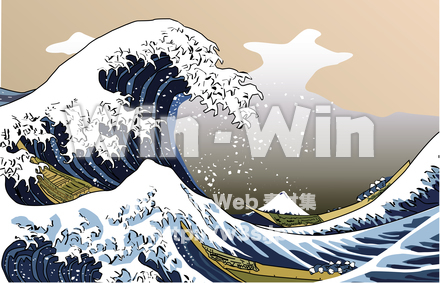 富嶽三十六景のCG・イラスト素材 W-020946