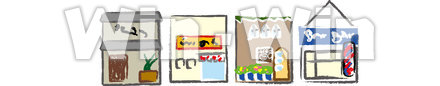 商店街のCG・イラスト素材 W-021312