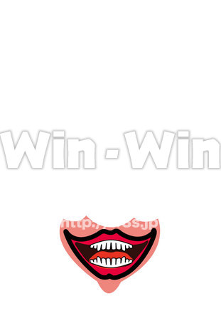 平成２８年さるのお面　口のCG・イラスト素材 W-020245