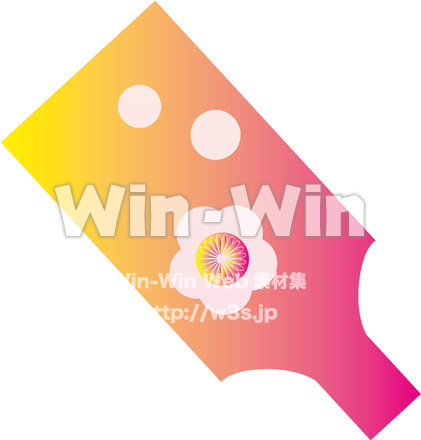 羽子板のCG・イラスト素材 W-021642