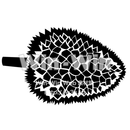 ドリアンのシルエット素材 W-020458