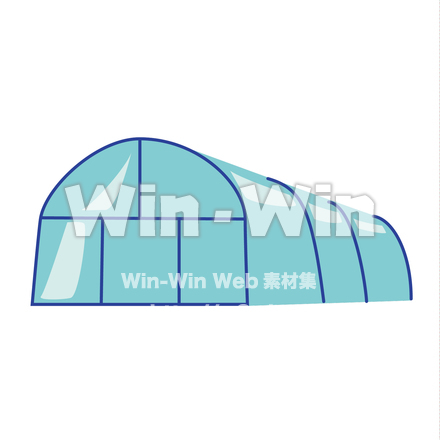ビニールハウスのCG・イラスト素材 W-021287