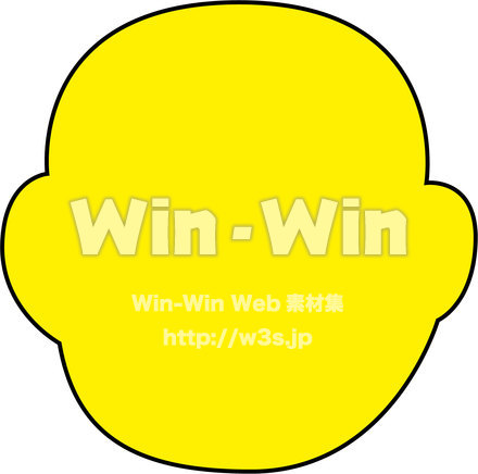 お面　タイガーマスクの輪郭のCG・イラスト素材 W-020236
