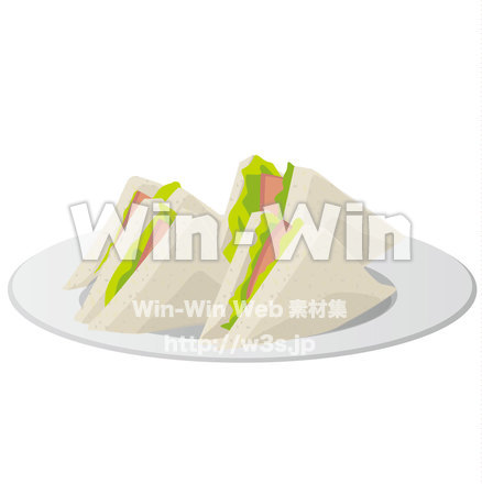 サンドイッチのCG・イラスト素材 W-020661