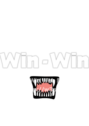 擬人化お面パーツ、くちのCG・イラスト素材 W-020354