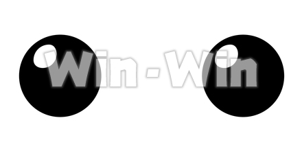 お面_ハム☆_目のCG・イラスト素材 W-020274