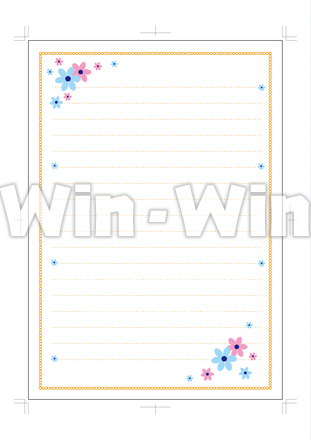 便箋のCG・イラスト素材 W-021502