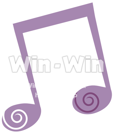 音符③のCG・イラスト素材 W-020519