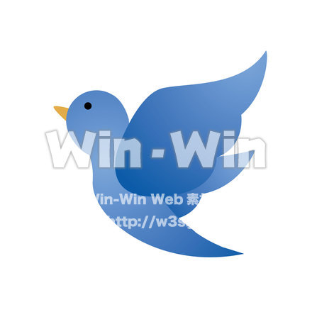 青い鳥のCG・イラスト素材 W-021426