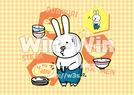 腹八分目のCG・イラスト素材 W-020815