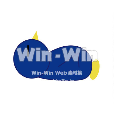 寝てるペンギンのCG・イラスト素材 W-020054