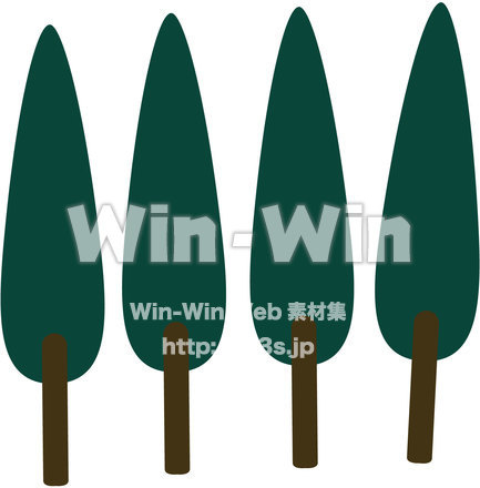 木立のCG・イラスト素材 W-020060