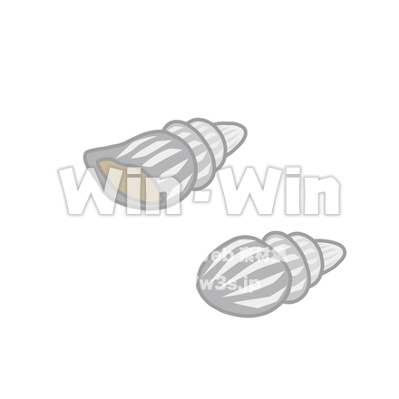 巻貝のCG・イラスト素材 W-020966