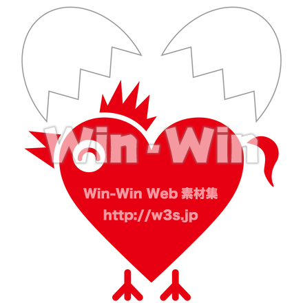 ニワトリのCG・イラスト素材 W-021849
