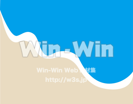 浜辺のCG・イラスト素材 W-020076
