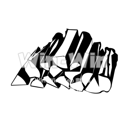 薪のシルエット素材 W-022840