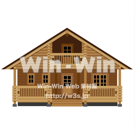 ログハウスのCG・イラスト素材 W-023943