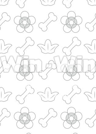 2018年戌年のパターン背景のCG・イラスト素材 W-023806