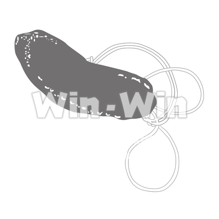 ヘリコバクター・ピロリ菌.のシルエット素材 W-023457