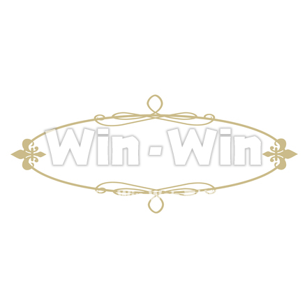 クラシカル装飾枠（丸）のCG・イラスト素材 W-023335