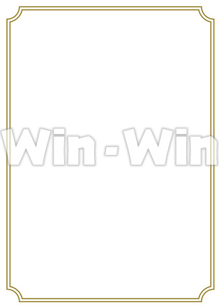 クラシカルA4枠のCG・イラスト素材 W-023333