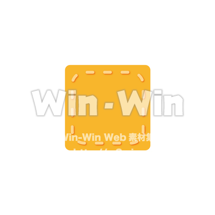 キルト風枠のCG・イラスト素材 W-022880