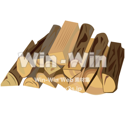 薪のCG・イラスト素材 W-023794