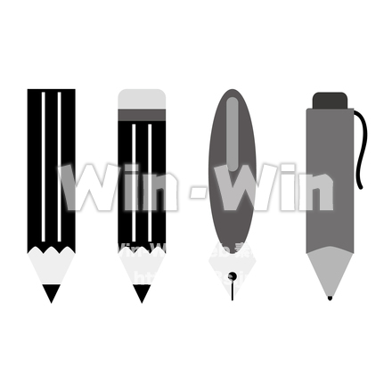 筆記用具のCG・イラスト素材 W-022845