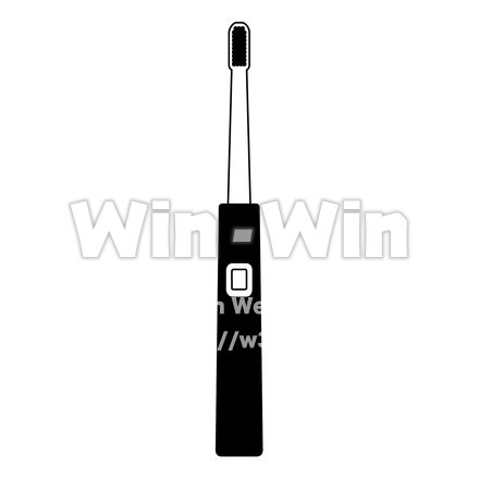 電動ハブラシのシルエット素材 W-023856