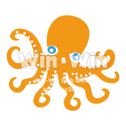 タコのイラストのCG・イラスト素材 W-022531