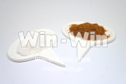 ココナッツシュガーと砂糖の写真素材 W-022218