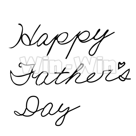 Father’s　Dayのシルエット素材 W-022249
