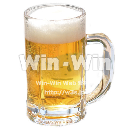 ビールの切り抜きの写真素材 W-022482