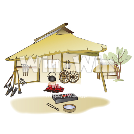 鍛冶村のCG・イラスト素材 W-023385
