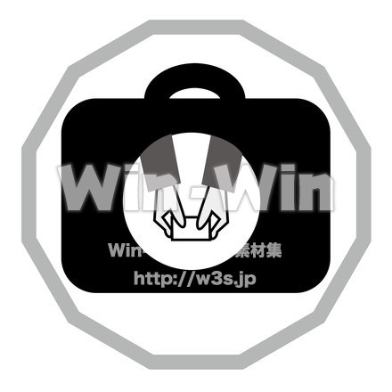 シンボルマーク（営業）のシルエット素材 W-023841