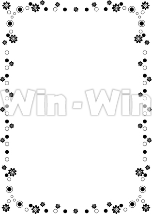 フレームのシルエット素材 W-022811