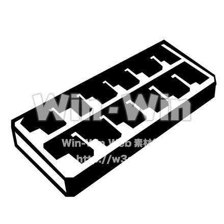 製氷皿のシルエット素材 W-022802