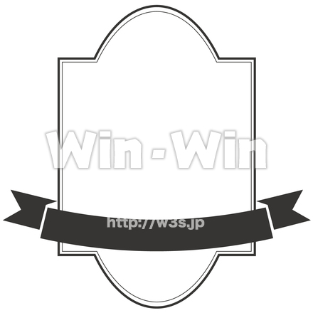 エンブレムのシルエット素材 W-022827