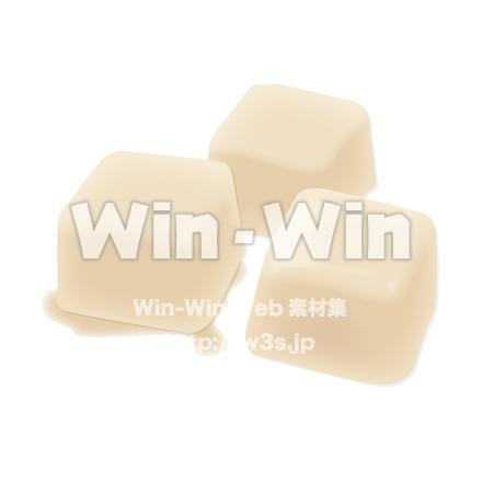 玉葱氷３個のCG・イラスト素材 W-023359