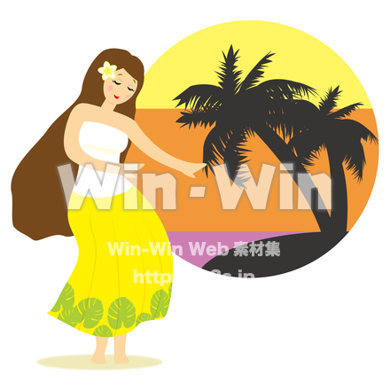 フラのCG・イラスト素材 W-023262