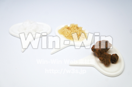 黒糖＆三温糖＆上白糖の写真素材 W-022229