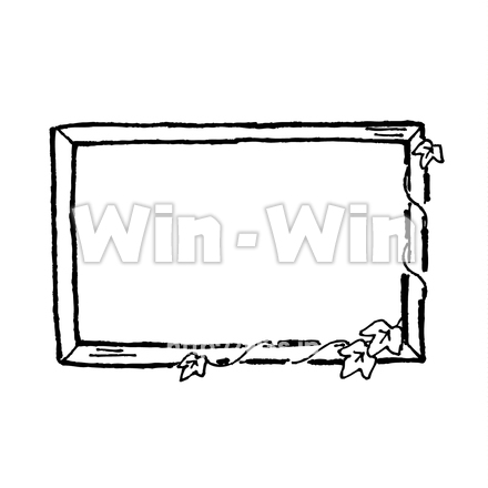 つたのフレームのシルエット素材 W-023873