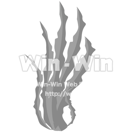 海草のシルエット素材 W-023422