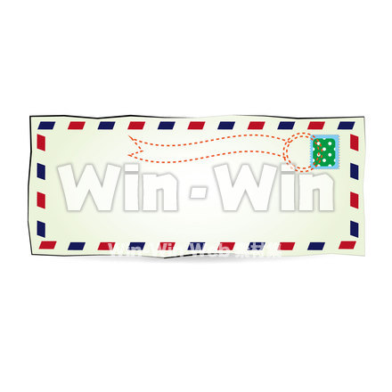 エアメール封筒のCG・イラスト素材 W-022611