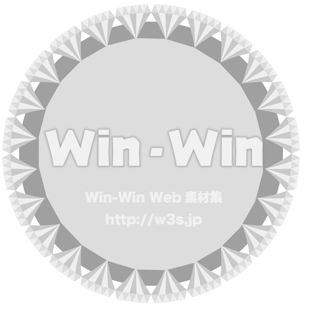 ダイヤリングのシルエット素材 W-023119