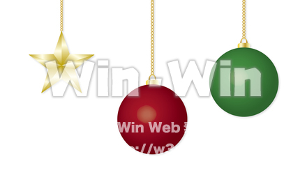 クリスマスオーナメントのCG・イラスト素材 W-023106