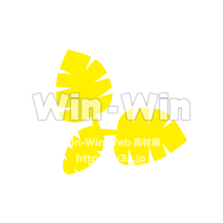 ハワイアンキルトのシルエットのシルエット素材 W-022887