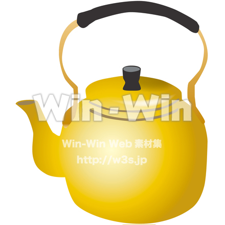 やかんのCG・イラスト素材 W-022107