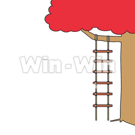 縄梯子のCG・イラスト素材 W-023399