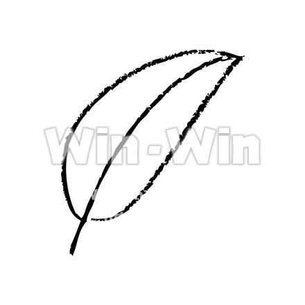 葉っぱのシルエット素材 W-023907